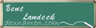 Bent Landeck Visitenkarte